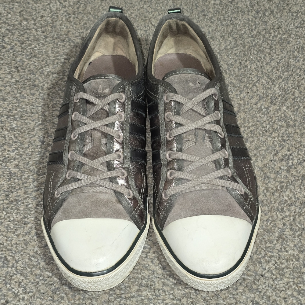 Vintage Adidas *RARE* Metallic & Green Sleek Series Nizza Low Originals